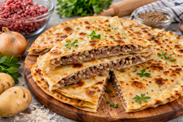 Тонкие чуду с мясом &mdash; дагестанские пироги, которые съедают горячими прямо со сковороды