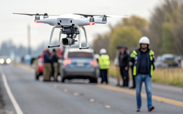 Полиция будет фиксировать места ДТП с помощью дронов