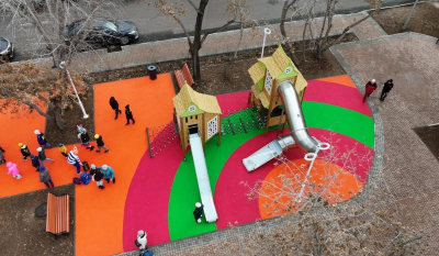 Вместо пустыря и старых домов: в Астане открыли новый сквер